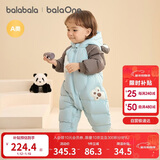 巴拉巴拉童装婴儿连体羽绒服连体衣宝宝衣服2025冬装哈衣爬服萌趣男童女童