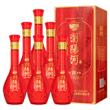 浏阳河 尚品陈酿20 浓香型白酒 52度 500ml*6瓶整箱 自饮送礼 含礼品袋