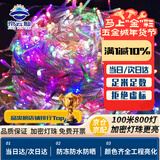 京云灿满天星小彩灯LED彩灯灯串春节过年场景布置元宵节装饰户外亮化变色防水串灯【京仓配送】七彩100米800灯