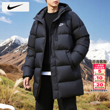 耐克（NIKE）羽绒服男士2025冬季新款运动服装梭织防风衣加厚外套中款连帽棉服 含绒量85%/拒水干爽/晒图退10 【建议拍小一码】 L 【175】体重130~150斤左右