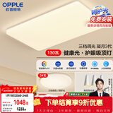欧普照明（OPPLE）护眼吸顶灯客厅大灯可调色高显指LED照明简约灯具灯饰套餐8包安装