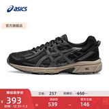 亚瑟士ASICS男鞋女鞋越野舒适运动鞋耐磨复古透气慢跑鞋 GEL-VENTURE 6 黑灰色(男款) 42