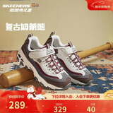 Skechers斯凯奇儿童奶茶熊秋冬女童保暖天鹅绒运动鞋老爹熊猫鞋302524L
