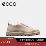 爱步（ECCO）乐福鞋女 女士单鞋厚底松糕鞋英伦小皮鞋 新潮216203 裸色21620302084 37