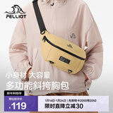 伯希和（Pelliot）户外运动腰包男女骑行单肩斜挎背包跑步多功能胸包16402611卡其
