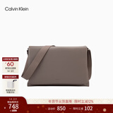 Calvin KleinJeans【新年礼物】男商务休闲通勤ck翻盖大容量电脑包斜挎邮差包