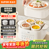 苏泊尔（SUPOR）电炖盅电炖锅隔水炖家用全自动煲汤炖汤锅陶瓷燕窝炖盅4.5L蒸炖一体多功能锅3-4人 DZ25FC873