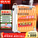 先锋（SINGFUN）取暖器家用取暖电器电暖器电暖气片烤火炉油丁17片热浪油汀电暖炉智能款YY1R
