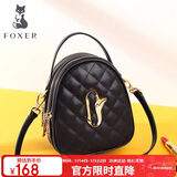 金狐狸（FOXER）牛皮女士包包女包大容量手提单肩包斜挎包跨年元旦礼物送女生女友