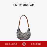 Tory Burch 汤丽柏琦【新年礼物】 T MONOGRAM 腋下包肩背新月包TB 158513 Tory 海军蓝 405 OS