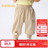 巴拉巴拉裤子婴儿夏季薄款长裤男女童运动裤2025简约可爱时髦209225108201