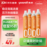 鱼跃(yuwell)氧气瓶便携孕妇老人吸氧制氧机高原反应旅游1400ml四瓶装