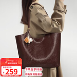 爱情海牛皮包包女包斜挎单肩托特包通勤大容量生日新年礼物送女生女友