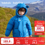 巴拉巴拉balaOne儿童羽绒服男童女童冬连帽外套保暖2025三防209425107205
