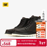 卡特（CAT）马丁靴工装靴男鞋经典款BRAVADO轻户外复古时尚牛皮面机车靴子男 黑色P712947 41