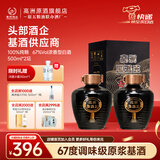 高洲原酒王珍藏原液【五粮液联办厂】白酒浓香型纯粮调味级老酒收藏 67度 500mL 2坛 【调味级老酒】