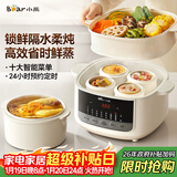 小熊（Bear）电炖盅隔水炖汤盅电炖锅燕窝炖盅煲汤炖汤陶瓷全自动家用3-4人炖蒸煮一体多功能锅4.1L DDZ-J25H5