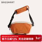 BAGSMART斜挎包大容量相机包男女休闲通勤便携单肩包胸包邮差包户外包送礼 橙色 中包