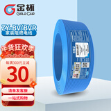 金杯电缆 G  ZY铜芯硬软线 单芯线 双层阻燃 欧标家装专用电线 红蓝黄绿双色 蓝色 软线2.5平方 100米