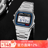 卡西欧（CASIO）手表 小春同款 情侣经典复古小方块 时尚学生表小金表 A158WA-1D 店主主推