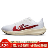耐克NIKE女跑步鞋飞马40PEGASUS 40新年红运动鞋FB7703-100白红35.5