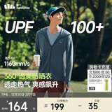 蕉下（beneunder）防晒衣男薄外套防紫外线透气户外钓鱼休闲高弹夏AS105深蓝灰2XL