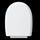 許科 加厚马桶盖通用坐便盖板马桶圈坐便器盖子家用老式缓降 四垫缓降马桶盖U型（下装）