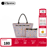 LeSportsac乐播诗新款潮流系列卡通印花休闲通勤包包女包情人节礼物 棋盘格猫（托特子母包）