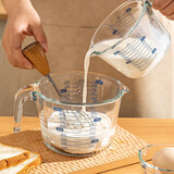 摩登主妇玻璃量杯带刻度耐高温烘焙厨房专用食品级打鸡蛋杯子 500ml量杯
