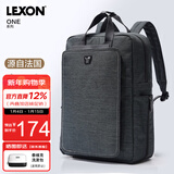 乐上（LEXON）休闲双肩包男14/15.6英寸笔记本电脑包通勤旅行包轻便书包绿色