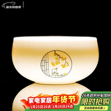 琦轩源描金羊脂玉茶杯品茗杯喝茶泡茶功夫小容量德化白玉瓷中式茶碗