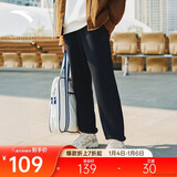 安踏加绒保暖运动裤男士卫裤冬季针织户外跑步长裤休闲裤束脚收口