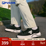 FILAFUSION 斐乐潮牌【章昊同款】男鞋厚底帆布鞋运动休闲鞋 黑/奶白-BG 42