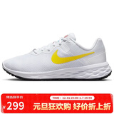 耐克NIKE马拉松跑步鞋女REVOLUTION 6 NEXT运动鞋DC3729-105白黄36