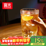 富光冰川杯玻璃杯子水杯女夏季家用饮料咖啡杯啤酒杯凉水杯