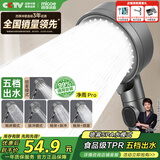 四季沐歌（MICOE）增压淋浴花洒喷头 加压卫浴淋浴喷头枪灰花洒头莲蓬单头手持花洒