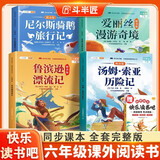 2026斗半匠快乐读书吧六年级下册鲁滨逊漂流记汤姆索亚历险记爱丽丝漫游奇境尼尔斯骑鹅旅行记课外阅读书（4册）