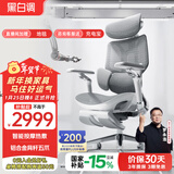 黑白调E3Ultra人体工学椅电脑椅子办公椅人工力学座椅智能按摩加热腰托