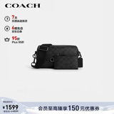 蔻驰（COACH）【品牌直供】男士AXEL小号单肩手提斜挎包黑色CV762新年礼物
