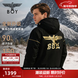 BOY LONDON【黄金法则】黑色短款90绒羽绒服冬季男女款外套N28911 黑色 涂鸦logo款N28911 M