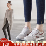 ZHR休闲鞋女精选牛皮舒适百搭女鞋 经典INS潮拼色运动鞋女 韩版时尚轻便透气鞋子女 AK60 米灰色 36