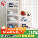 爱丽思（IRIS） 鞋盒aj鞋盒子手办透明收纳盒鞋架收纳箱鞋柜男士球鞋皮鞋整理丝 全透明【46.5码/AJ可装】2只装