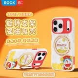 ROCK哆啦A梦适用苹果iPhone17proMax手机壳保护套磁吸支架气囊防摔全包半透磨砂可爱高级财神哆啦