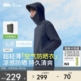 蕉下（beneunder）防晒衣男薄外套皮肤衣服冰丝防紫外线凉感透气夏户外TS40724蓝L