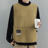 妙美围裙坎肩咖啡餐饮专用防水防油理发店马甲家用透气耐磨工作可调节