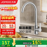 九牧（JOMOO）厨房水龙头304不锈钢洗菜盆360°旋转冷热双控龙头33221-748/7B-Z
