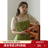 独束大码女装【三件套】法式时尚套装女夏季新款微胖mm上衣+半裙 雪纺衫 L