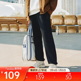 安踏加绒保暖运动裤男士卫裤冬季针织户外跑步长裤休闲裤束脚收口