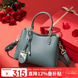 红蜻蜓（RED DRAGONFLY）包包女包牛皮斜挎单肩包手提包送女友跨年新年生日礼物礼盒装