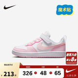 NIKE 耐克童鞋男女童休闲板鞋COURT BOROUGH魔术贴运动鞋小童